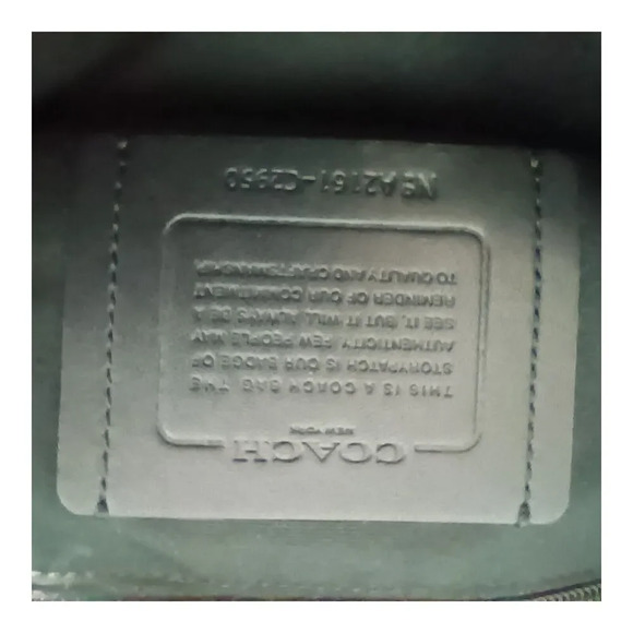 Coach C2950 Turner Crossbody Bag Black Leather Flight Bag - Picture 8 of 9